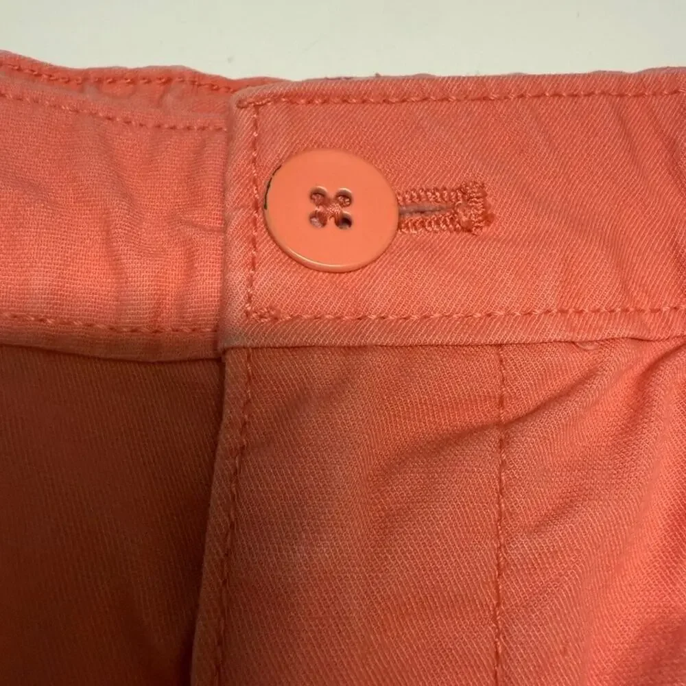 Gap Girls Shorts Size 8 Peach Coral Cuffed Shortie Cupid Pink‎
